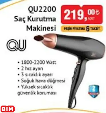 QU SAÇ KURUTMA MAKİNESİ